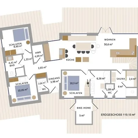 Prázdninový dům Reetdorf Geltinger Birk Atelierhaus Nebelhorn