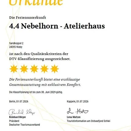 بيت للعطل Reetdorf Geltinger Birk Atelierhaus Nebelhorn